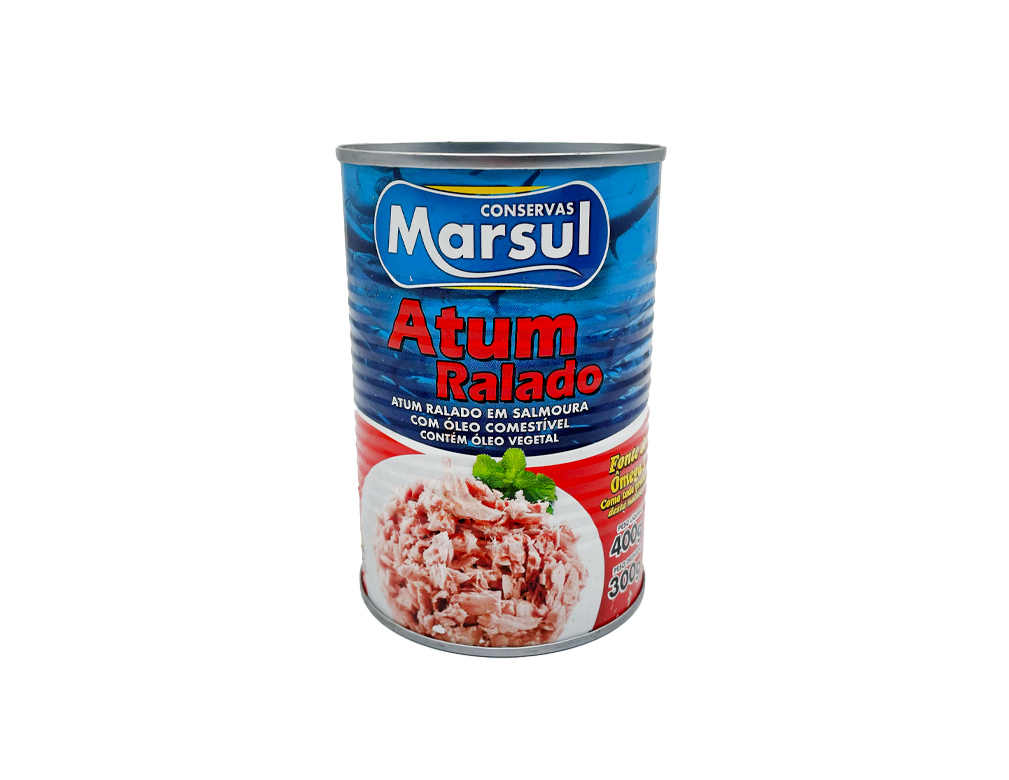 ATUM RALADO EM ÓLEO MARSUL 400 G (CX 24 LT)